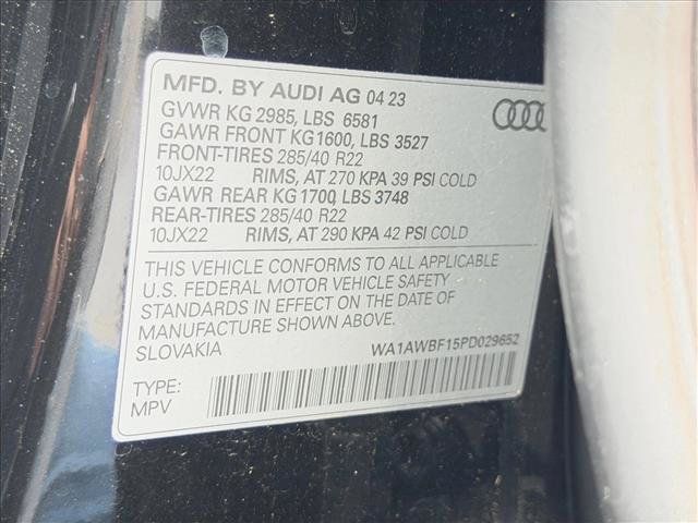 Used 2023 Audi SQ8 Premium Plus w/ Carbon Optic Package AWD/4WD image 17