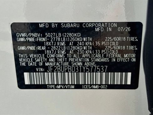 New 2026 Subaru Outback Premium AWD/4WD image 32