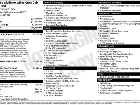 New 2025 Jeep Gladiator Sport AWD/4WD image 6