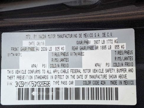 Used 2016 MAZDA MAZDA3 i Touring w/ Popular Equipment Package image 31