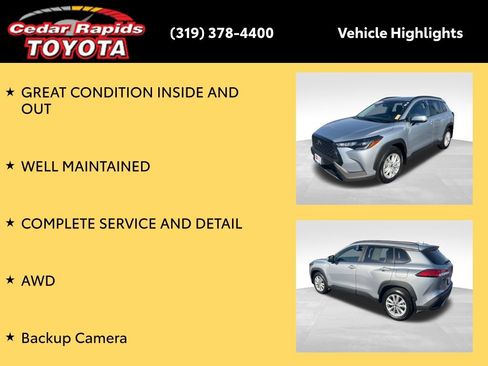 Certified 2023 Toyota Corolla Cross LE w/ Moonroof Package AWD/4WD image 9