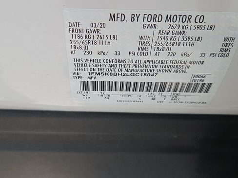 Used 2020 Ford Explorer 4WD w/ Class III Trailer Tow Package image 7