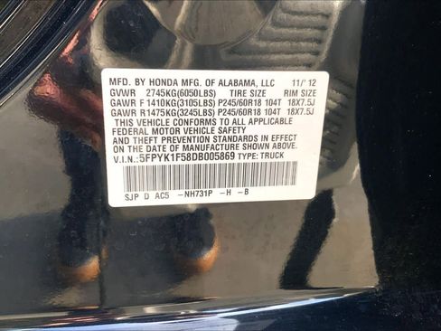 Used 2013 Honda Ridgeline RTL image 31