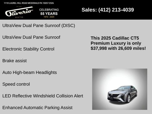Used 2025 Cadillac CT5 Premium Luxury w/ Sun And Sound Package image 16