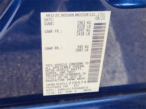 Used 2020 Nissan Altima 2.5 SR w/ Premium Package image 35