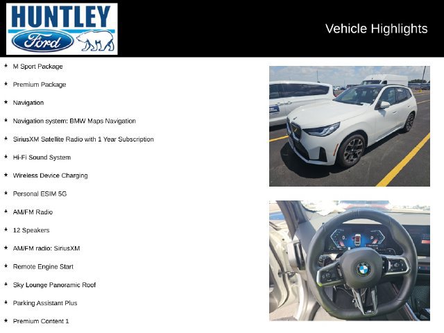 Used 2025 BMW X3 xDrive30i w/ Premium Package AWD/4WD image 2