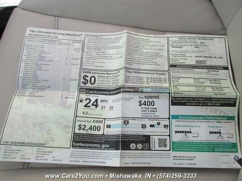 Used 2013 BMW X3 xDrive28i AWD/4WD image 37