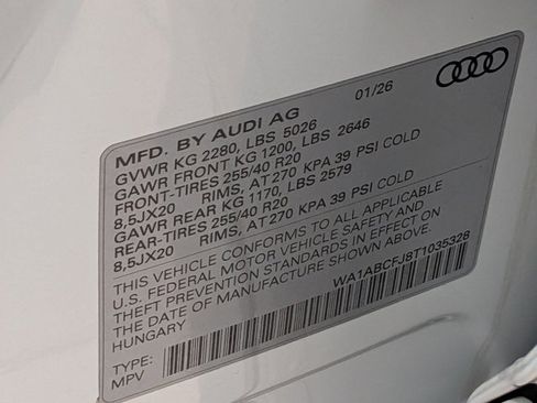 New 2026 Audi Q3 quattro 2.0T image 18