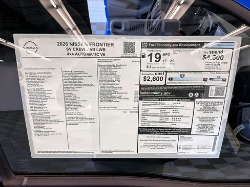 New 2026 Nissan Frontier SV AWD/4WD image 40