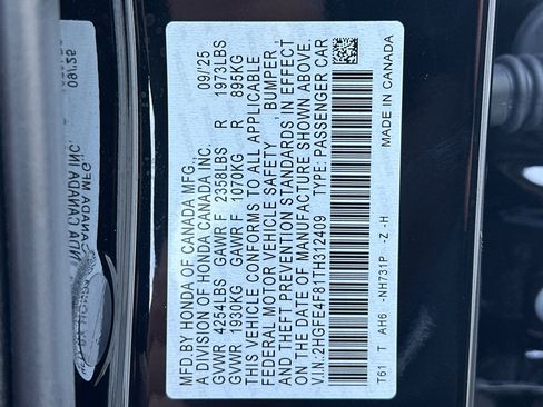 Used 2026 Honda Civic Sport image 33