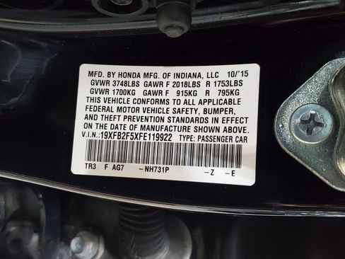 Used 2015 Honda Civic LX image 37