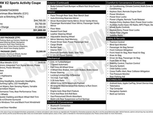 Certified 2026 BMW X2 xDrive28i w/ Technology Package AWD/4WD image 46