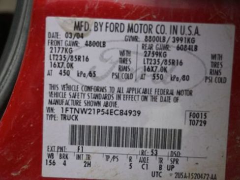 Used 2004 Ford F250 4x4 Crew Cab Super Duty image 29