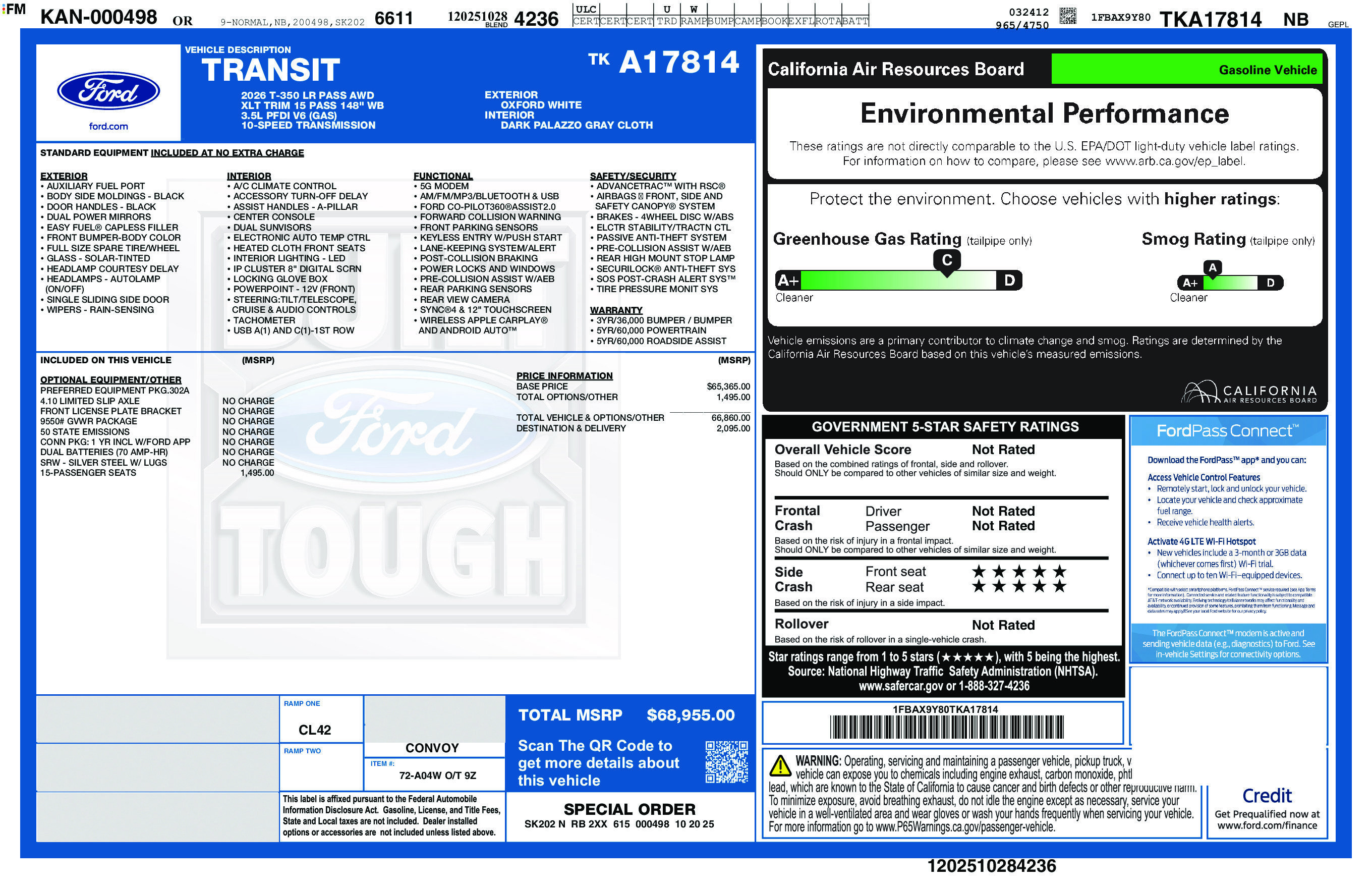 Used 2026 Ford Transit 350 XLT AWD/4WD image 1