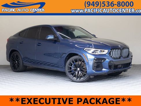 Used 2022 BMW X6 M50i w/ Executive Package image 1