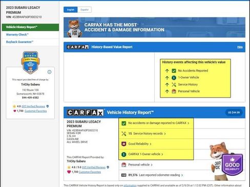 Used 2023 Subaru Legacy Premium image 12