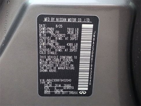 New 2026 INFINITI QX80 4WD image 35