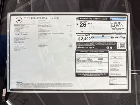 New 2026 Mercedes-Benz CLE 450 4MATIC Coupe image 31