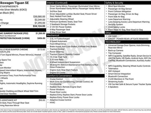 Used 2023 Volkswagen Tiguan SE w/ Panoramic Sunroof Package FWD image 6