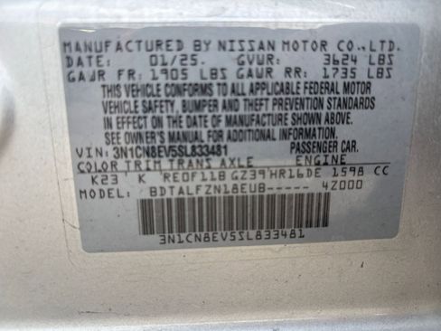 Used 2025 Nissan Versa SV FWD image 27