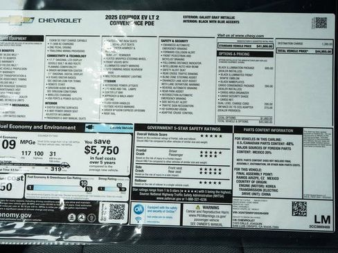 New 2025 Chevrolet Equinox EV LT image 28