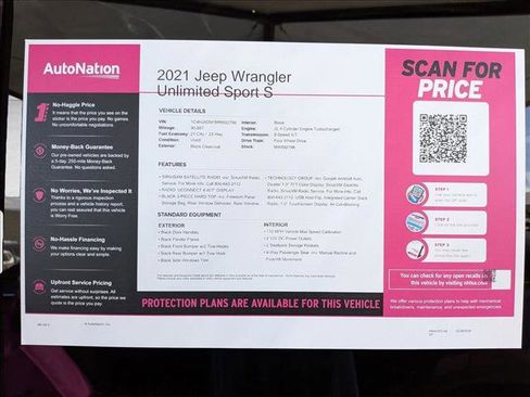 Used 2021 Jeep Wrangler Unlimited Sport AWD/4WD image 23