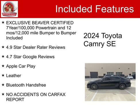 Used 2024 Toyota Camry SE image 5