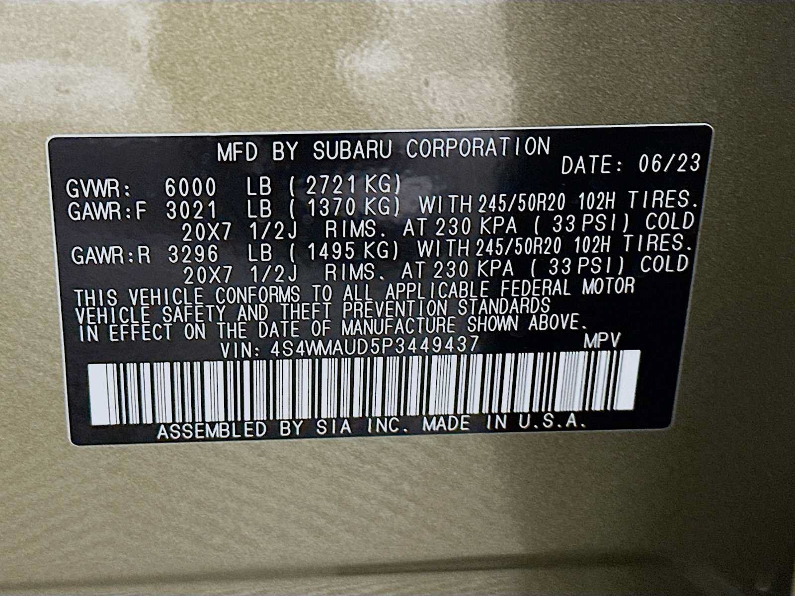 Used 2023 Subaru Ascent Limited w/ Technology Package AWD/4WD image 32