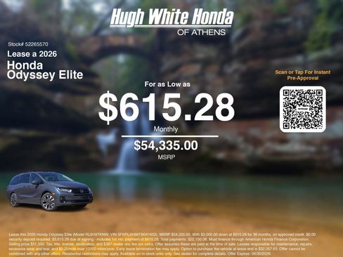 New 2026 Honda Odyssey Elite image 3