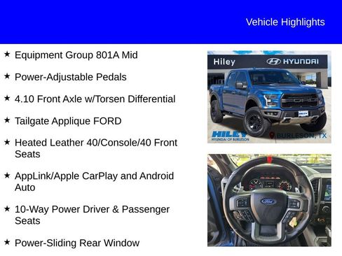 Used 2019 Ford F150 Raptor w/ Equipment Group 801A Mid AWD/4WD image 9