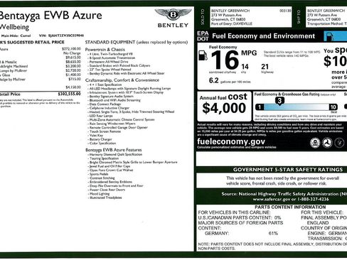 Certified 2025 Bentley Bentayga Extended Wheelbase AWD/4WD image 57