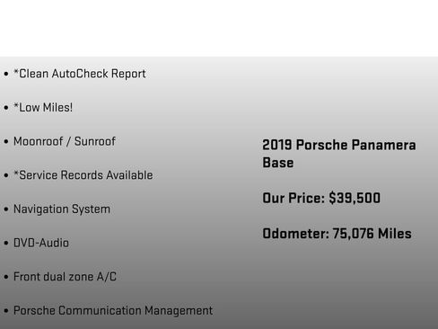 Used 2019 Porsche Panamera RWD image 12