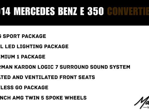 Used 2014 Mercedes-Benz E 350 Cabriolet image 2
