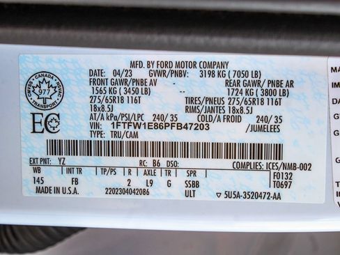 Used 2023 Ford F150 XLT w/ Equipment Group 301A Mid AWD/4WD image 14
