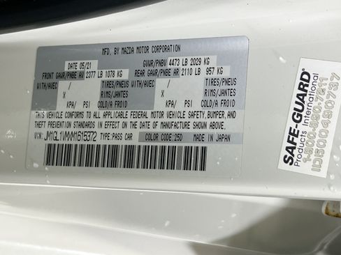 Used 2021 MAZDA MAZDA6 Touring FWD image 31