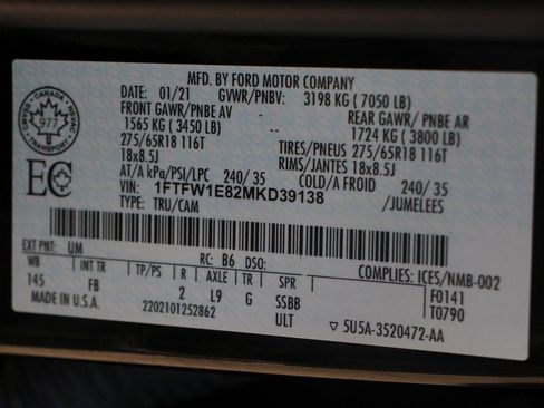 Used 2021 Ford F150 XLT w/ Equipment Group 301A Mid AWD/4WD image 48