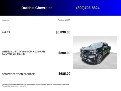 Used 2021 Chevrolet Silverado 1500 RST w/ Bed Protection Package AWD/4WD image 6