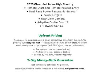 Used 2023 Chevrolet Tahoe High Country w/ Premium Package 2 video 1