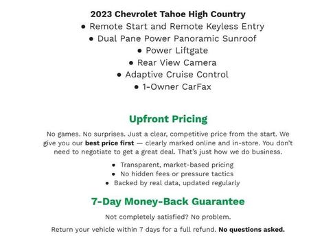 Used 2023 Chevrolet Tahoe High Country w/ Premium Package 2 image 1