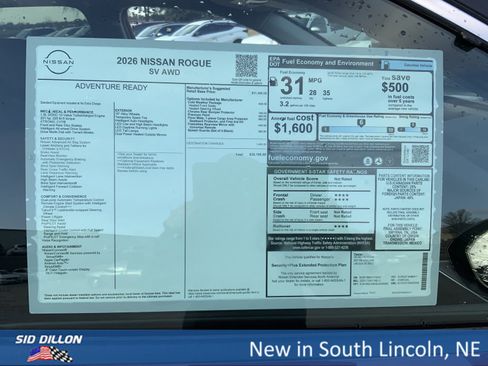 New 2026 Nissan Rogue SV w/ Cold Weather Package image 13