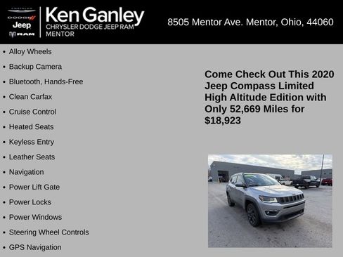 Used 2020 Jeep Compass High Altitude image 5