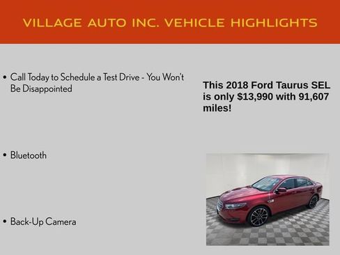 Used 2018 Ford Taurus SEL w/ Equipment Group 201A FWD image 14