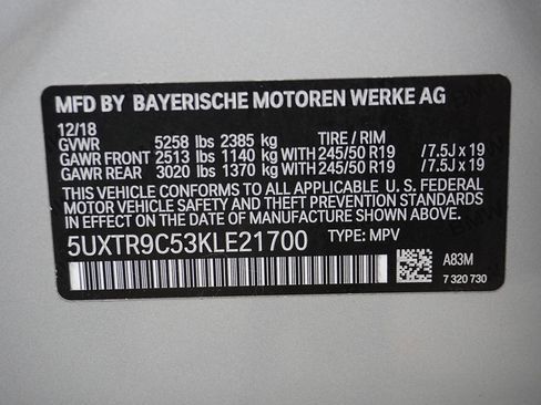 Used 2019 BMW X3 xDrive30i w/ Convenience Package image 58