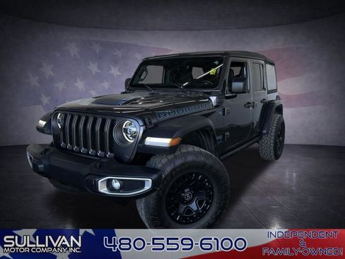 Used 2022 Jeep Wrangler Unlimited Rubicon 4xe w/ Safety Group image 1