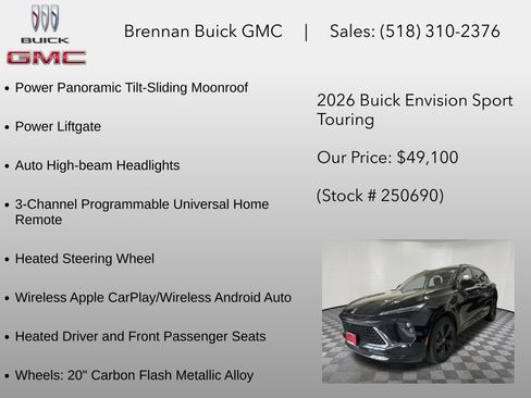 New 2026 Buick Envision Sport Touring AWD/4WD image 18