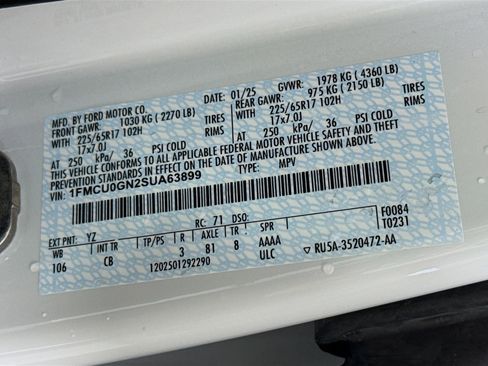 Used 2025 Ford Escape Active image 38