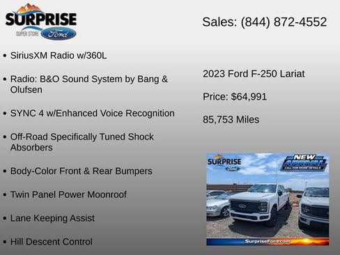 Used 2023 Ford F250 Lariat w/ Sport Appearance Package AWD/4WD image 16