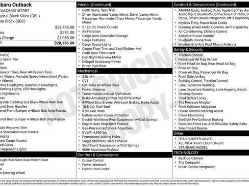 Certified 2021 Subaru Outback 2.5i image 11
