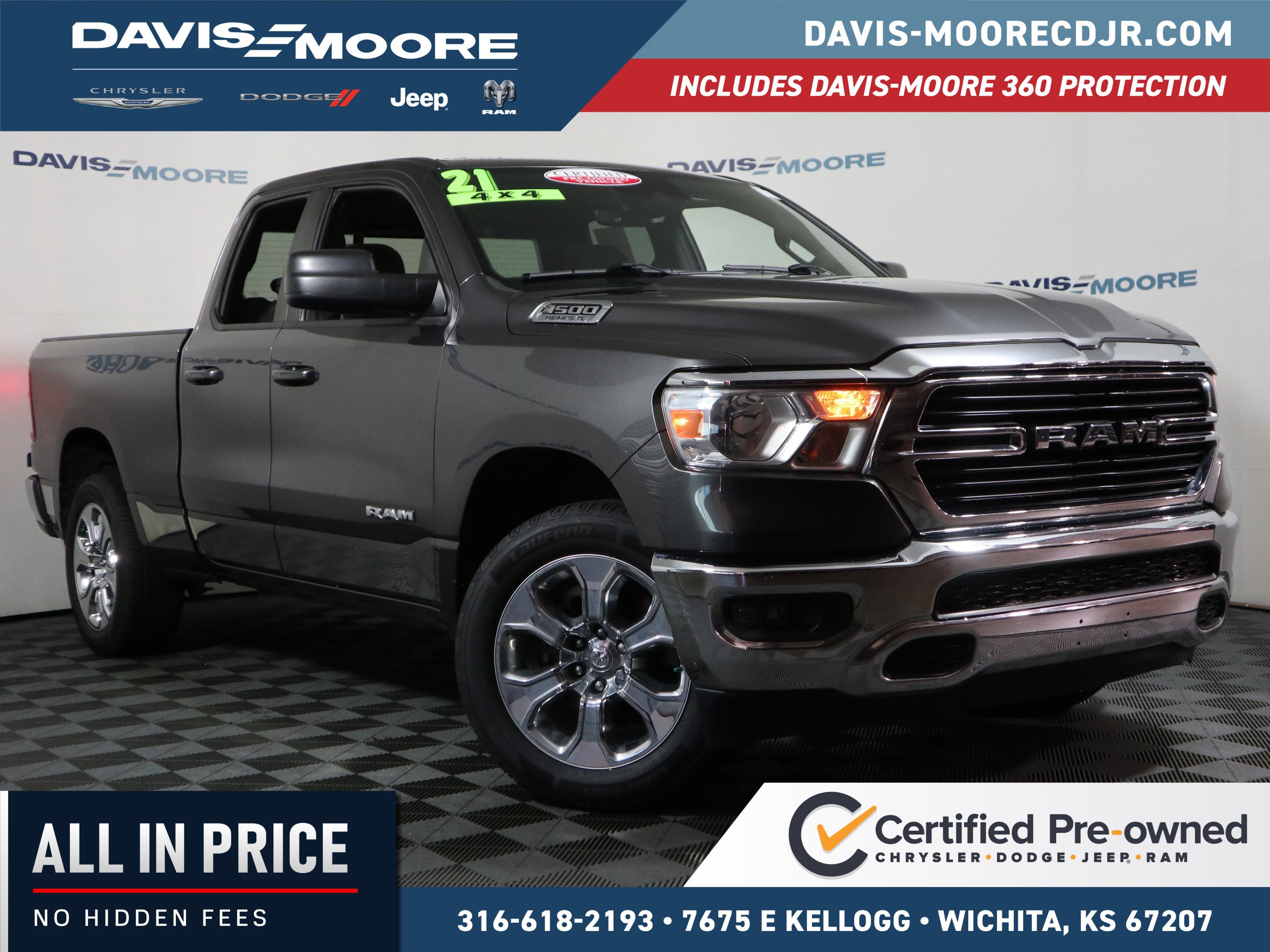 Used 2021 RAM 1500 Big Horn w/ Level 1 Safety Group AWD/4WD image 1