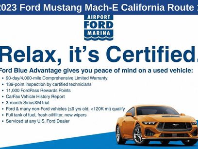 Certified 2023 Ford Mustang Mach-E California Route 1